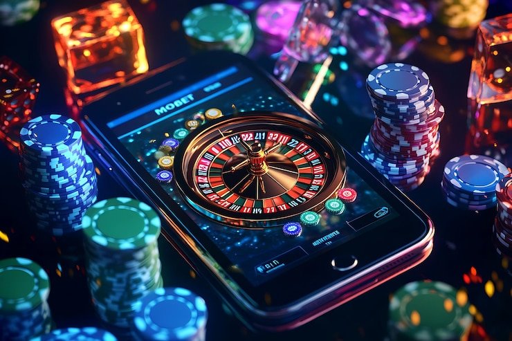 Tampilan user interface platform online rupiah77 di perangkat desktop dan mobile