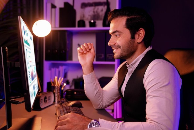 Tampilan permainan live casino dengan dealer profesional dan desain interaktif